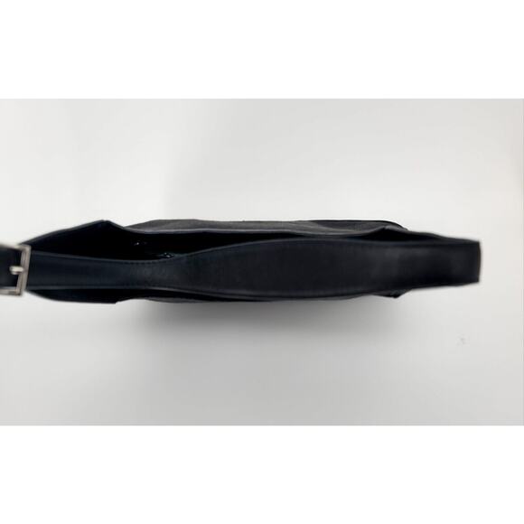 Brooks‎ Brothers Jacquard Logo Black Canvas Small Shoulder Purse Bag - Picture 6 of 8